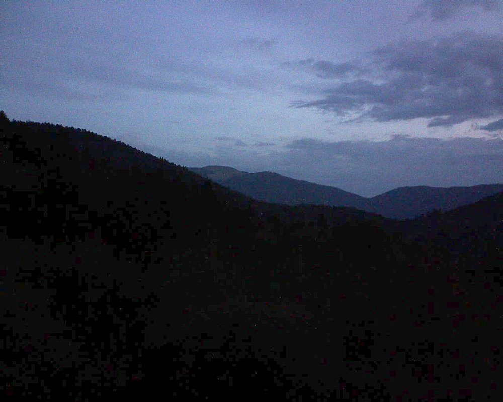 Le petit ballon vu depuis le Domaine Langmatt à Murbach le 13.09.2018 à 06:45 Le petit ballon (Alsace, Vosges) le 13.09.2018 à 06:45