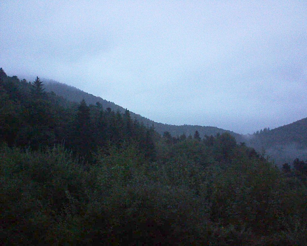 Le petit ballon vu depuis le Domaine Langmatt à Murbach le 14.09.2018 à 07:00 Le petit ballon (Alsace, Vosges) le 14.09.2018 à 07:00