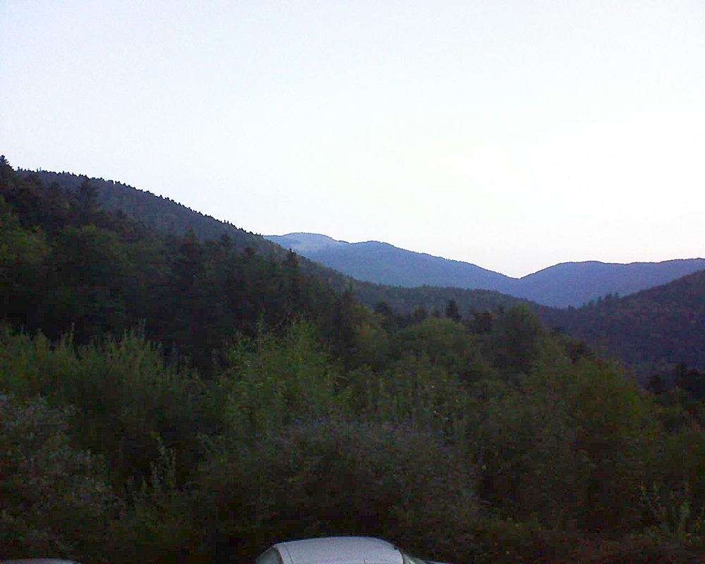 Le petit ballon vu depuis le Domaine Langmatt à Murbach le 16.09.2018 à 07:00 Le petit ballon (Alsace, Vosges) le 16.09.2018 à 07:00