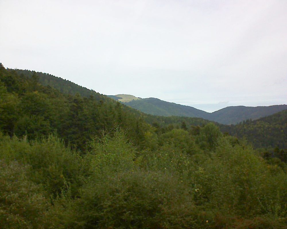 Le petit ballon vu depuis le Domaine Langmatt à Murbach le 22.09.2018 à 11:45 Le petit ballon (Alsace, Vosges) le 22.09.2018 à 11:45