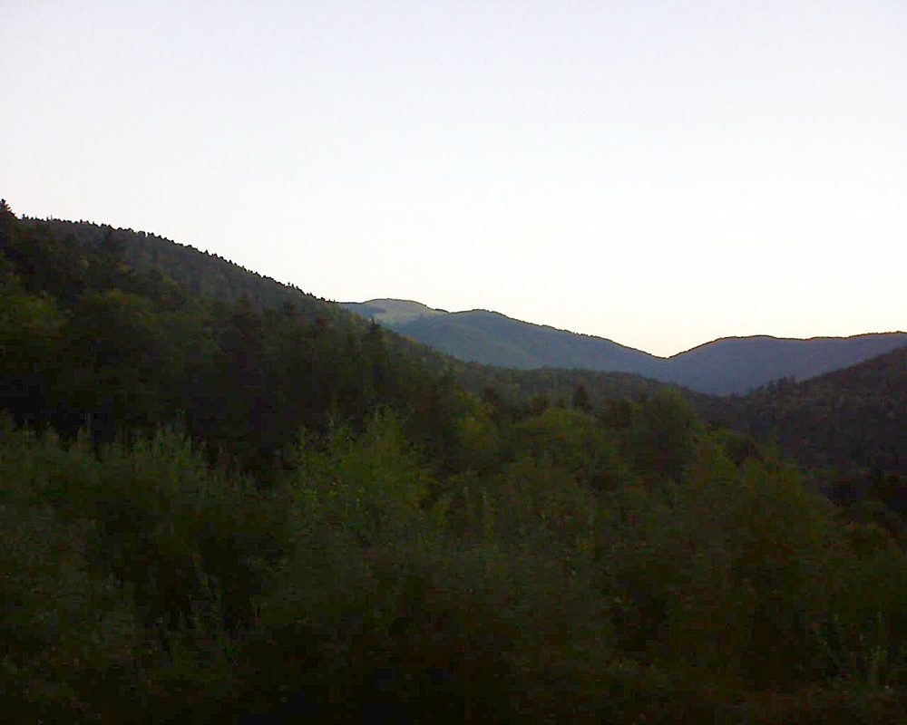 Le petit ballon vu depuis le Domaine Langmatt à Murbach le 27.09.2018 à 07:15 Le petit ballon (Alsace, Vosges) le 27.09.2018 à 07:15