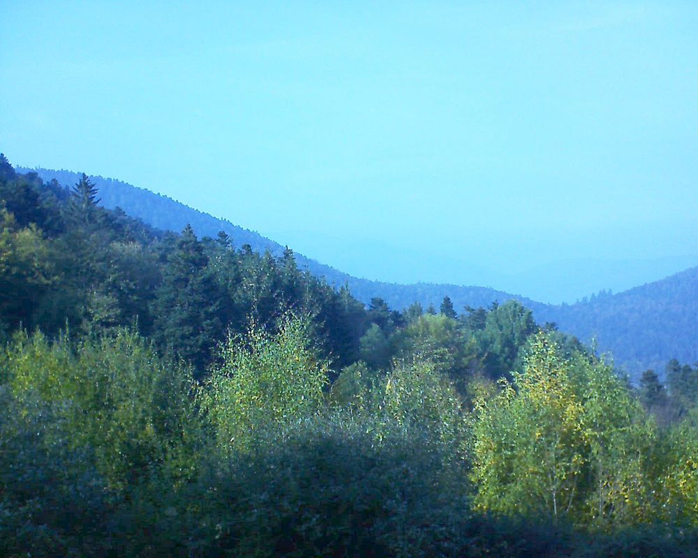 Le petit ballon vu depuis le Domaine Langmatt à Murbach le 20.10.2018 à 16:00 Le petit ballon (Alsace, Vosges) le 20.10.2018 à 16:00