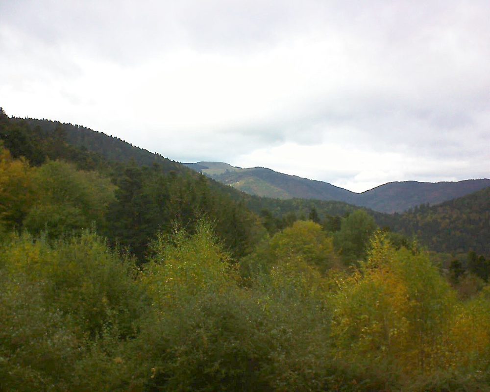 Le petit ballon vu depuis le Domaine Langmatt à Murbach le 24.10.2018 à 16:00 Le petit ballon (Alsace, Vosges) le 24.10.2018 à 16:00