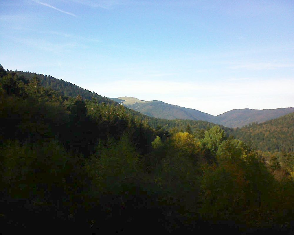 Le petit ballon vu depuis le Domaine Langmatt à Murbach le 26.10.2018 à 16:00 Le petit ballon (Alsace, Vosges) le 26.10.2018 à 16:00
