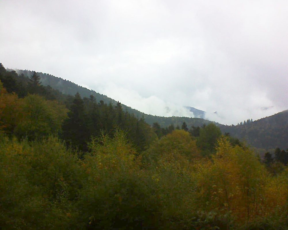 Le petit ballon vu depuis le Domaine Langmatt à Murbach le 27.10.2018 à 15:00 Le petit ballon (Alsace, Vosges) le 27.10.2018 à 15:00