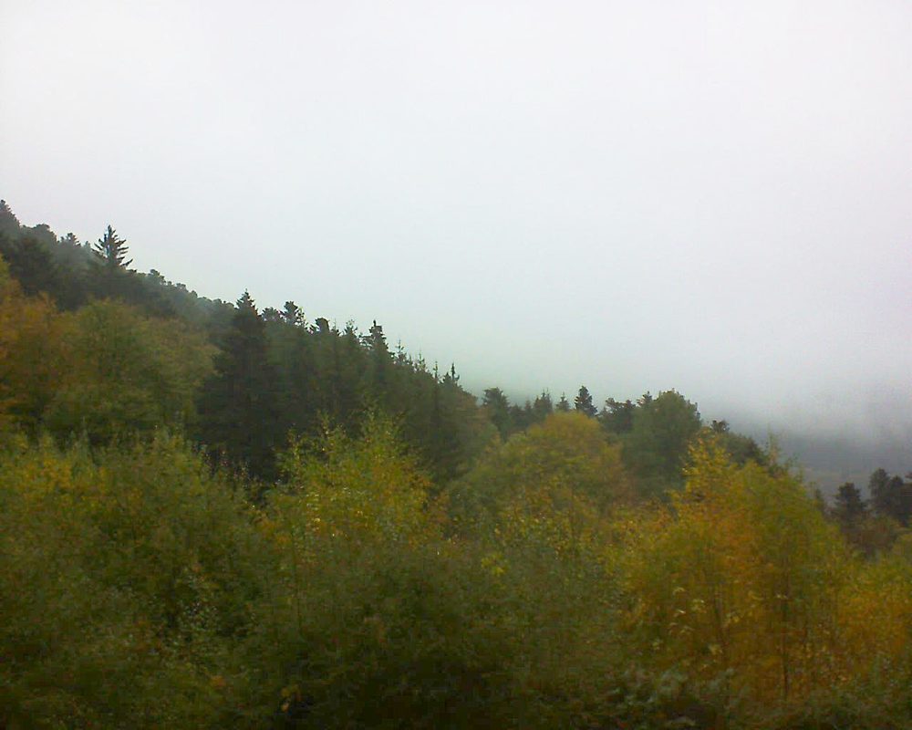 Le petit ballon vu depuis le Domaine Langmatt à Murbach le 27.10.2018 à 16:15 Le petit ballon (Alsace, Vosges) le 27.10.2018 à 16:15