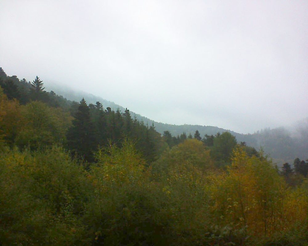 Le petit ballon vu depuis le Domaine Langmatt à Murbach le 27.10.2018 à 17:00 Le petit ballon (Alsace, Vosges) le 27.10.2018 à 17:00