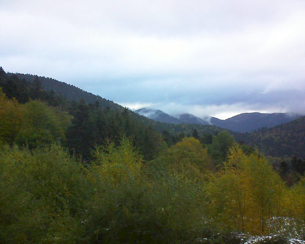 Le petit ballon vu depuis le Domaine Langmatt à Murbach le 30.10.2018 à 16:00 Le petit ballon (Alsace, Vosges) le 30.10.2018 à 16:00