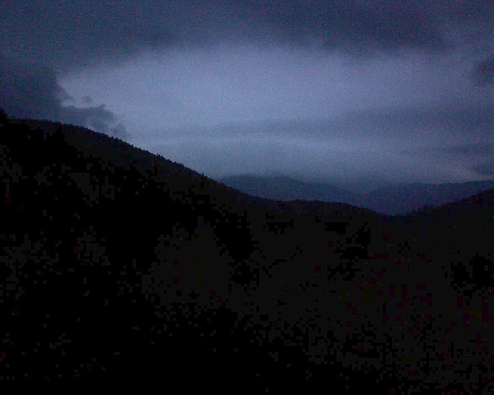 Le petit ballon vu depuis le Domaine Langmatt à Murbach le 03.11.2018 à 07:00 Le petit ballon (Alsace, Vosges) le 03.11.2018 à 07:00