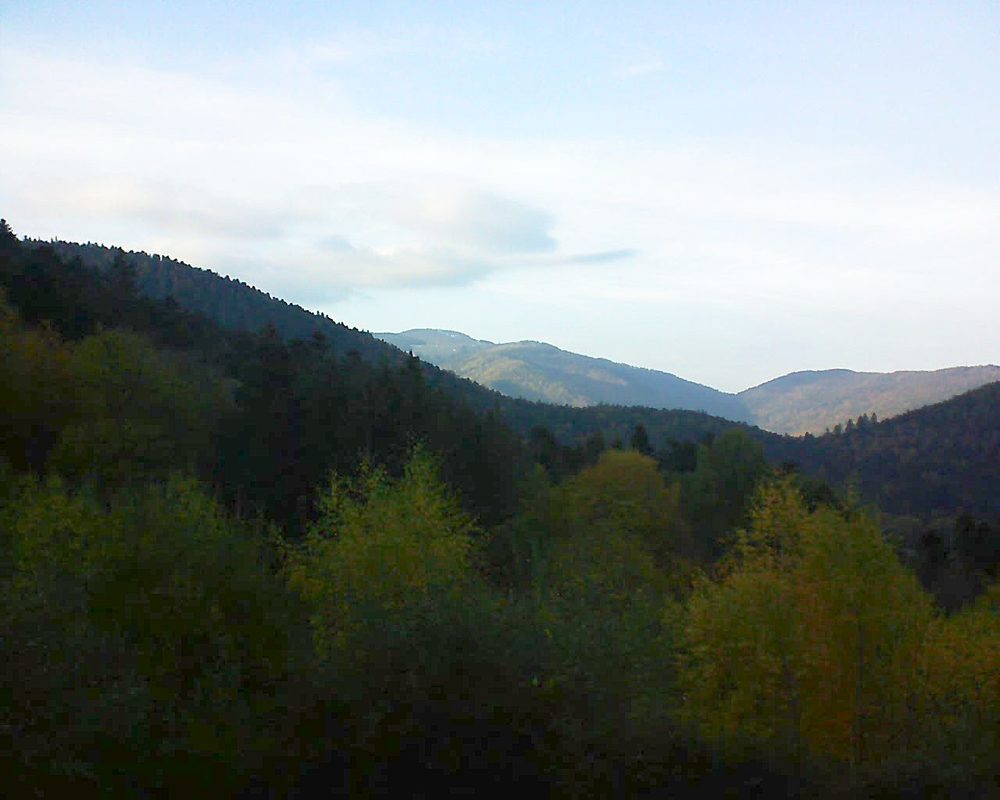 Le petit ballon vu depuis le Domaine Langmatt à Murbach le 03.11.2018 à 16:00 Le petit ballon (Alsace, Vosges) le 03.11.2018 à 16:00