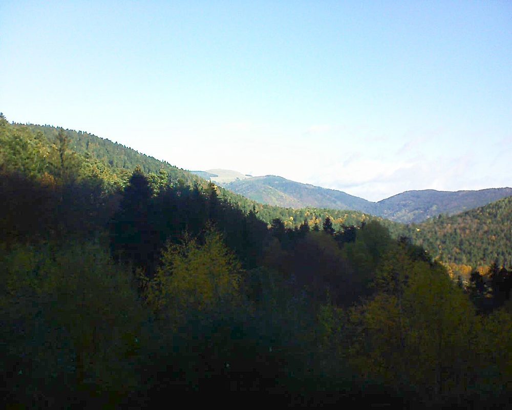 Le petit ballon vu depuis le Domaine Langmatt à Murbach le 11.11.2018 à 10:00 Le petit ballon (Alsace, Vosges) le 11.11.2018 à 10:00