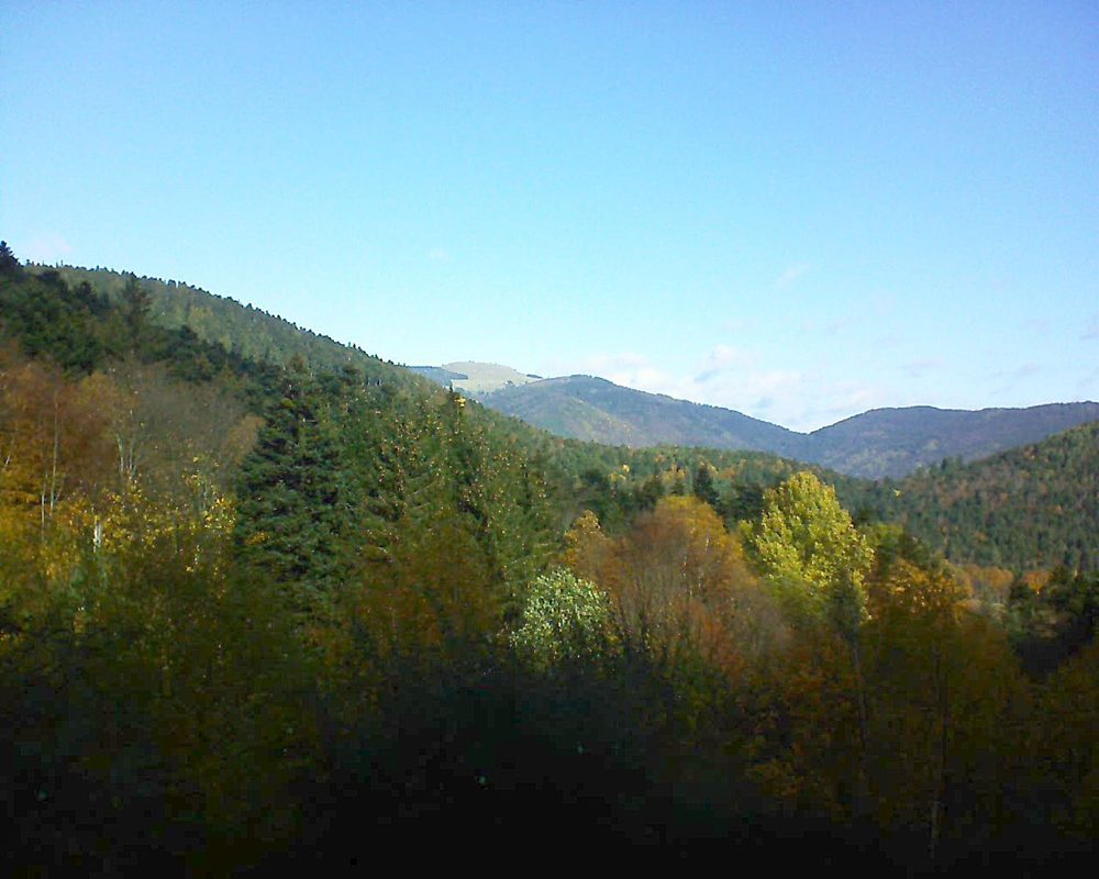 Le petit ballon vu depuis le Domaine Langmatt à Murbach le 11.11.2018 à 10:45 Le petit ballon (Alsace, Vosges) le 11.11.2018 à 10:45