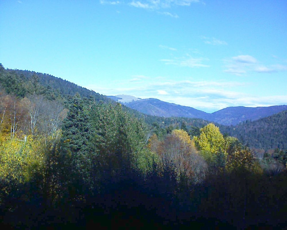 Le petit ballon vu depuis le Domaine Langmatt à Murbach le 12.11.2018 à 11:00 Le petit ballon (Alsace, Vosges) le 12.11.2018 à 11:00