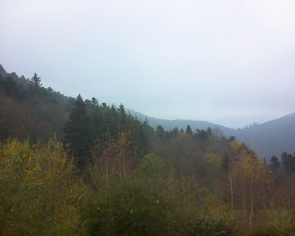 Le petit ballon vu depuis le Domaine Langmatt à Murbach le 26.11.2018 à 16:00 Le petit ballon (Alsace, Vosges) le 26.11.2018 à 16:00