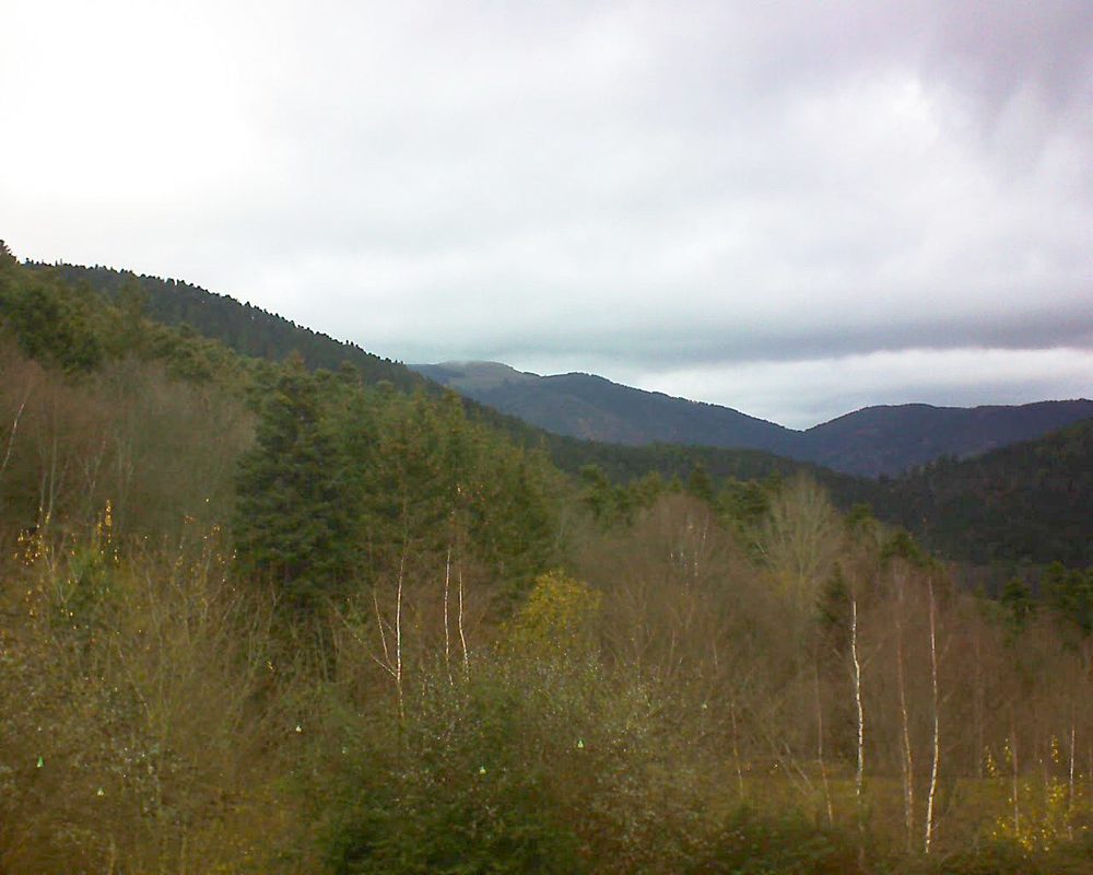 Le petit ballon vu depuis le Domaine Langmatt à Murbach le 07.12.2018 à 11:00 Le petit ballon (Alsace, Vosges) le 07.12.2018 à 11:00
