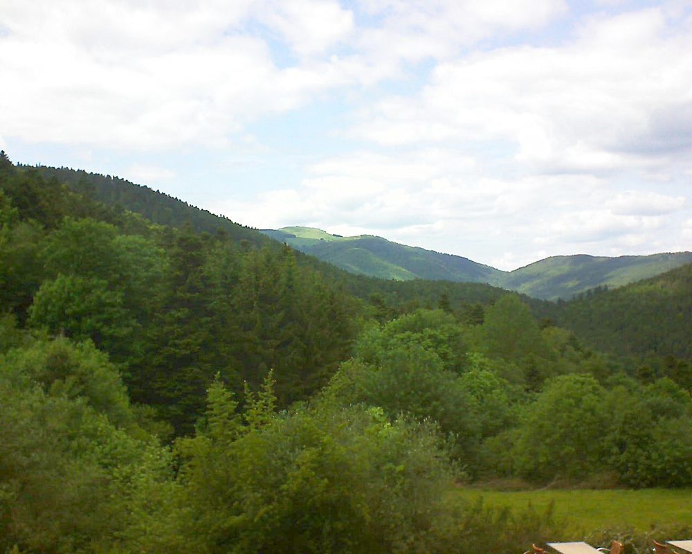 Le petit ballon vu depuis le Domaine Langmatt à Murbach le 31.05.2019 à 15:30 Le petit ballon (Alsace, Vosges) le 31.05.2019 à 15:30