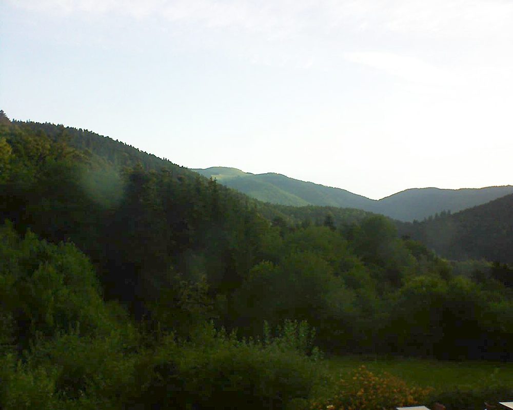 Le petit ballon vu depuis le Domaine Langmatt à Murbach le 10.07.2020 à 06:45 Le petit ballon (Alsace, Vosges) le 10.07.2020 à 06:45