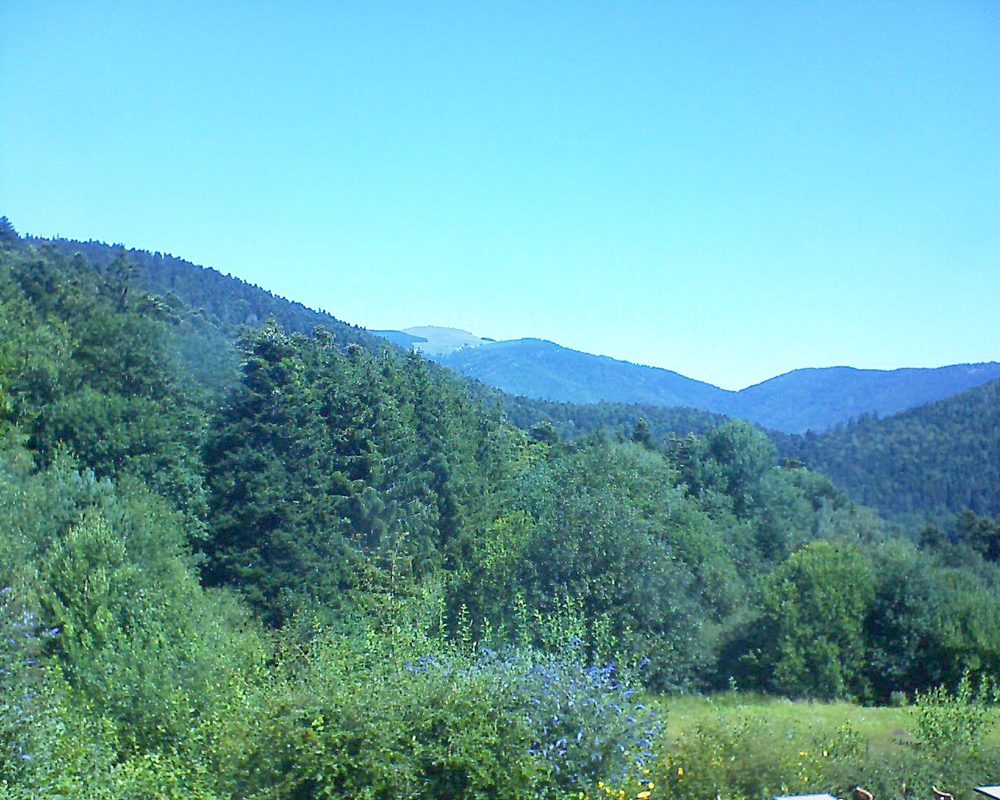 Le petit ballon vu depuis le Domaine Langmatt à Murbach le 05.08.2020 à 11:30 Le petit ballon (Alsace, Vosges) le 05.08.2020 à 11:30