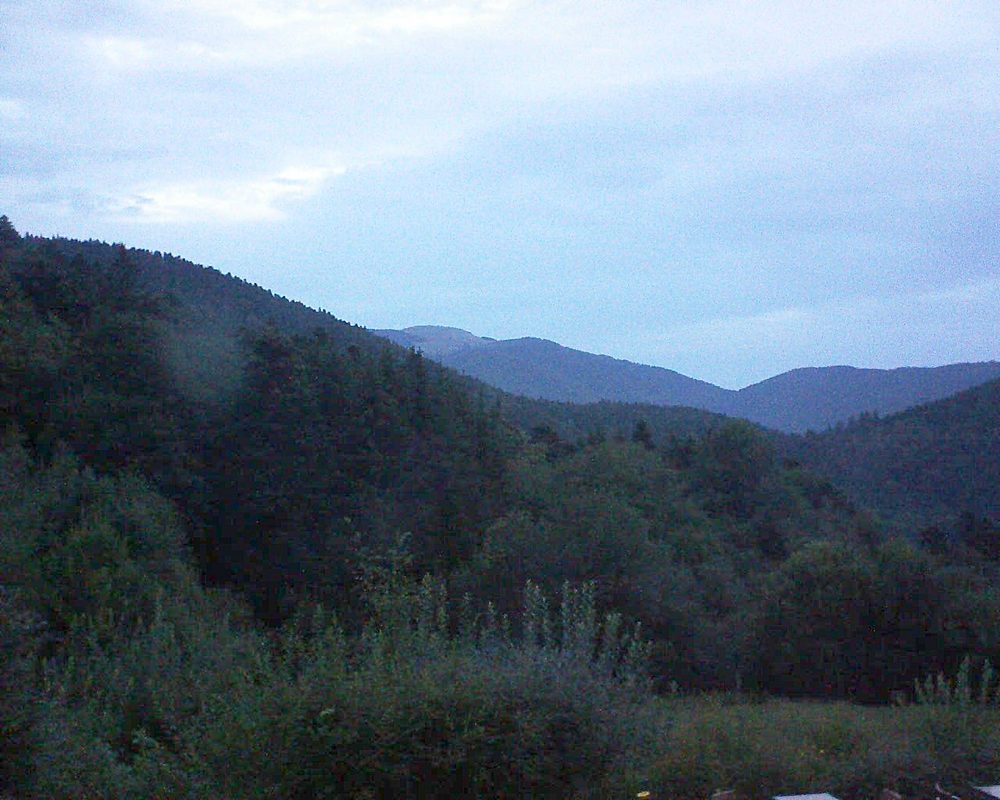 Le petit ballon vu depuis le Domaine Langmatt à Murbach le 13.08.2020 à 06:15 Le petit ballon (Alsace, Vosges) le 13.08.2020 à 06:15