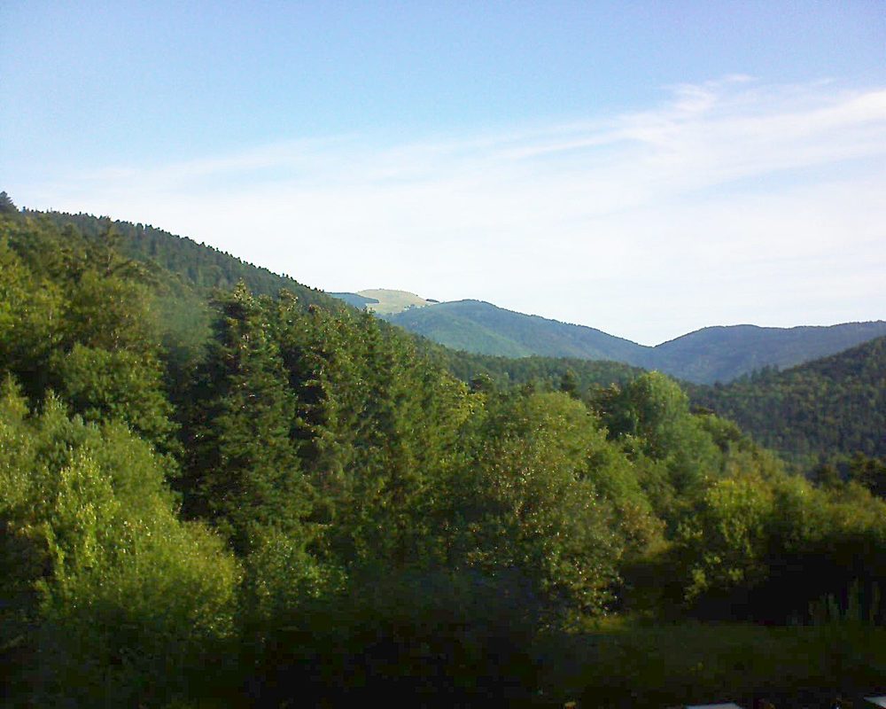 Le petit ballon vu depuis le Domaine Langmatt à Murbach le 16.08.2020 à 09:15 Le petit ballon (Alsace, Vosges) le 16.08.2020 à 09:15