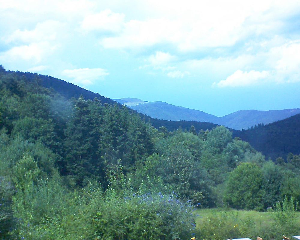 Le petit ballon vu depuis le Domaine Langmatt à Murbach le 16.08.2020 à 15:00 Le petit ballon (Alsace, Vosges) le 16.08.2020 à 15:00