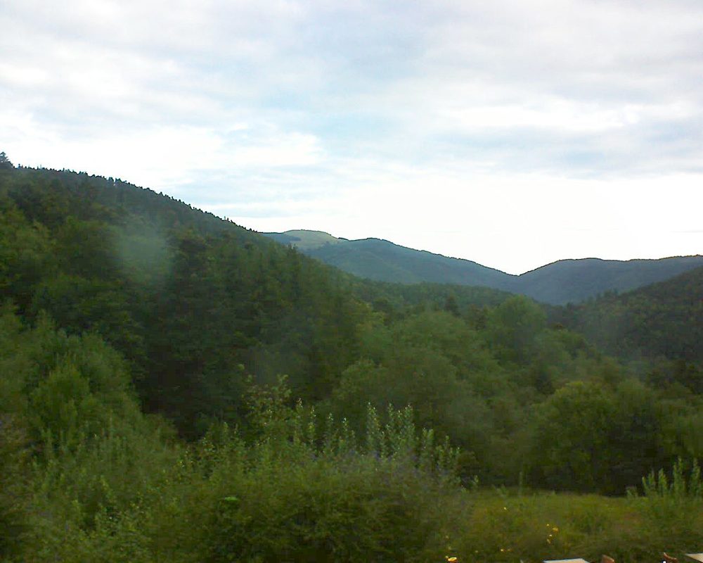 Le petit ballon vu depuis le Domaine Langmatt à Murbach le 19.08.2020 à 07:30 Le petit ballon (Alsace, Vosges) le 19.08.2020 à 07:30