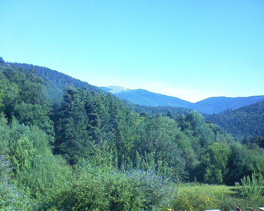 Le petit ballon vu depuis le Domaine Langmatt à Murbach le 20.08.2020 à 10:15 Le petit ballon (Alsace, Vosges) le 20.08.2020 à 10:15