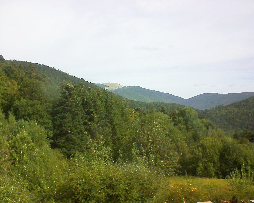 Le petit ballon vu depuis le Domaine Langmatt à Murbach le 27.08.2020 à 10:45 Le petit ballon (Alsace, Vosges) le 27.08.2020 à 10:45