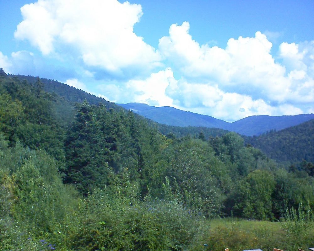 Le petit ballon vu depuis le Domaine Langmatt à Murbach le 02.09.2020 à 11:30 Le petit ballon (Alsace, Vosges) le 02.09.2020 à 11:30