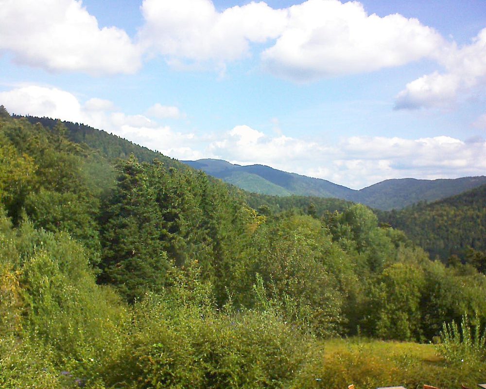 Le petit ballon vu depuis le Domaine Langmatt à Murbach le 03.09.2020 à 10:45 Le petit ballon (Alsace, Vosges) le 03.09.2020 à 10:45