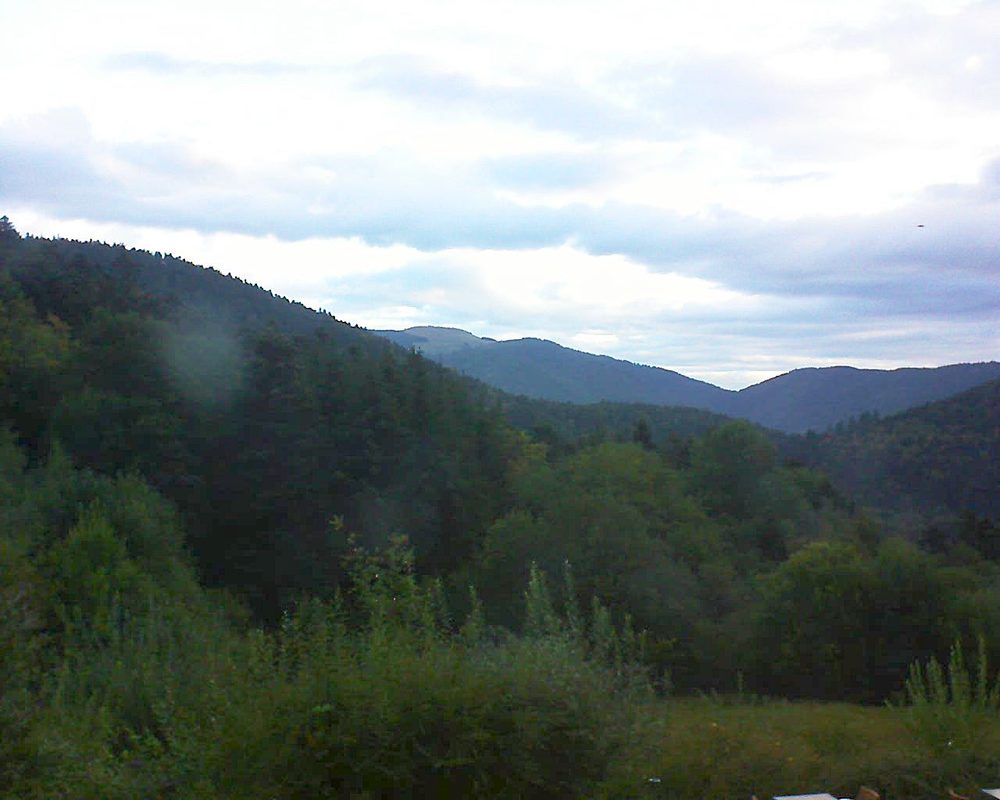 Le petit ballon vu depuis le Domaine Langmatt à Murbach le 06.09.2020 à 07:30 Le petit ballon (Alsace, Vosges) le 06.09.2020 à 07:30