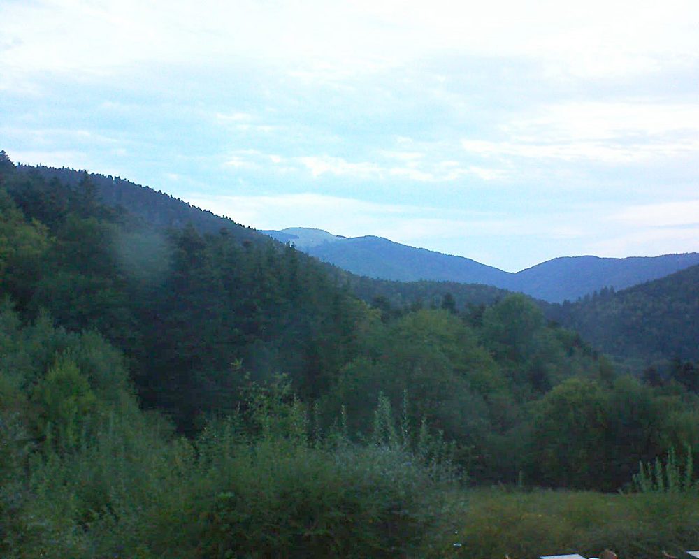 Le petit ballon vu depuis le Domaine Langmatt à Murbach le 16.09.2020 à 07:15 Le petit ballon (Alsace, Vosges) le 16.09.2020 à 07:15