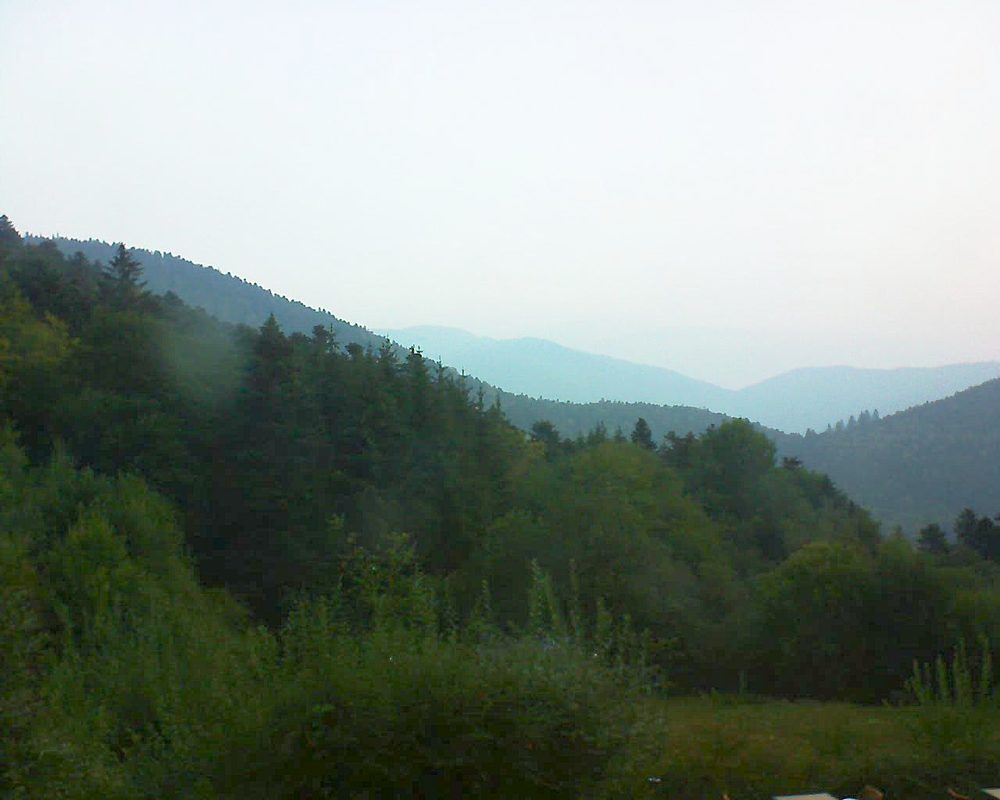 Le petit ballon vu depuis le Domaine Langmatt à Murbach le 17.09.2020 à 07:30 Le petit ballon (Alsace, Vosges) le 17.09.2020 à 07:30