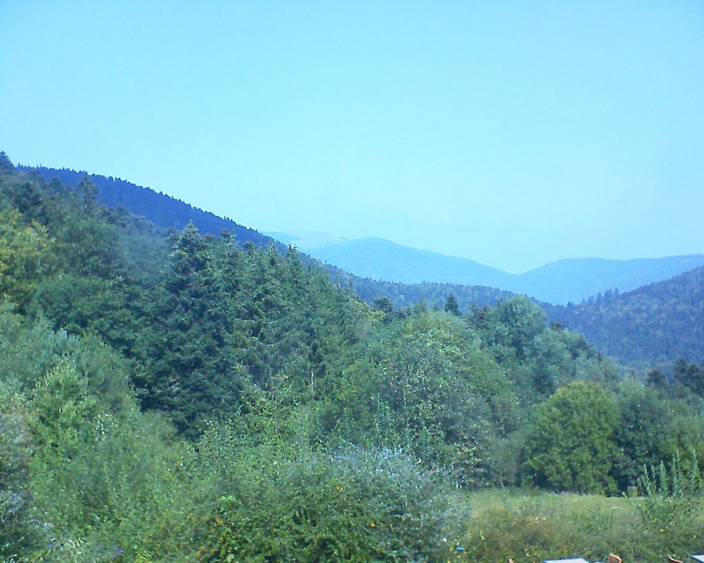 Le petit ballon vu depuis le Domaine Langmatt à Murbach le 17.09.2020 à 12:45 Le petit ballon (Alsace, Vosges) le 17.09.2020 à 12:45