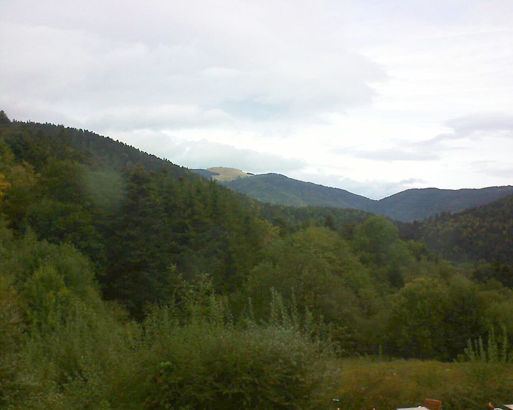 Le petit ballon vu depuis le Domaine Langmatt à Murbach le 24.09.2020 à 09:30 Le petit ballon (Alsace, Vosges) le 24.09.2020 à 09:30