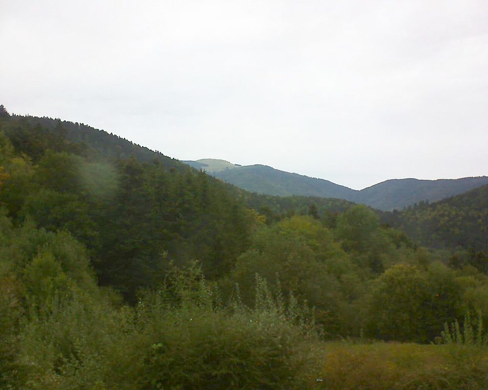 Le petit ballon vu depuis le Domaine Langmatt à Murbach le 02.10.2020 à 12:00 Le petit ballon (Alsace, Vosges) le 02.10.2020 à 12:00