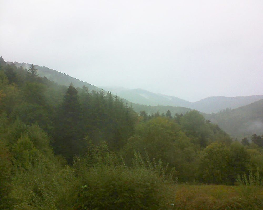 Le petit ballon vu depuis le Domaine Langmatt à Murbach le 03.10.2020 à 10:45 Le petit ballon (Alsace, Vosges) le 03.10.2020 à 10:45