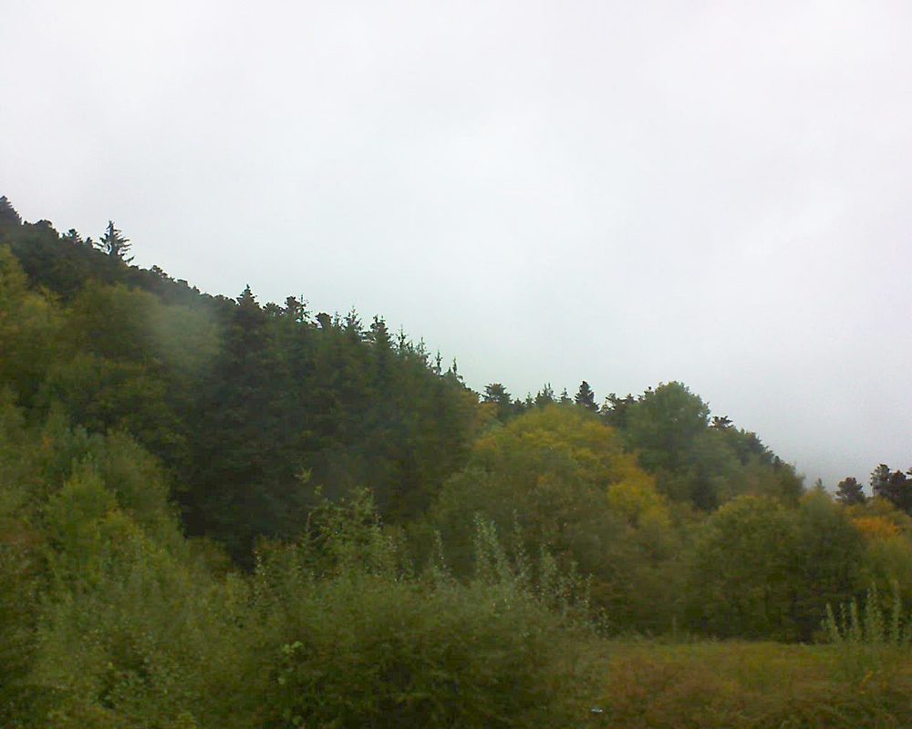 Le petit ballon vu depuis le Domaine Langmatt à Murbach le 10.10.2020 à 08:45 Le petit ballon (Alsace, Vosges) le 10.10.2020 à 08:45