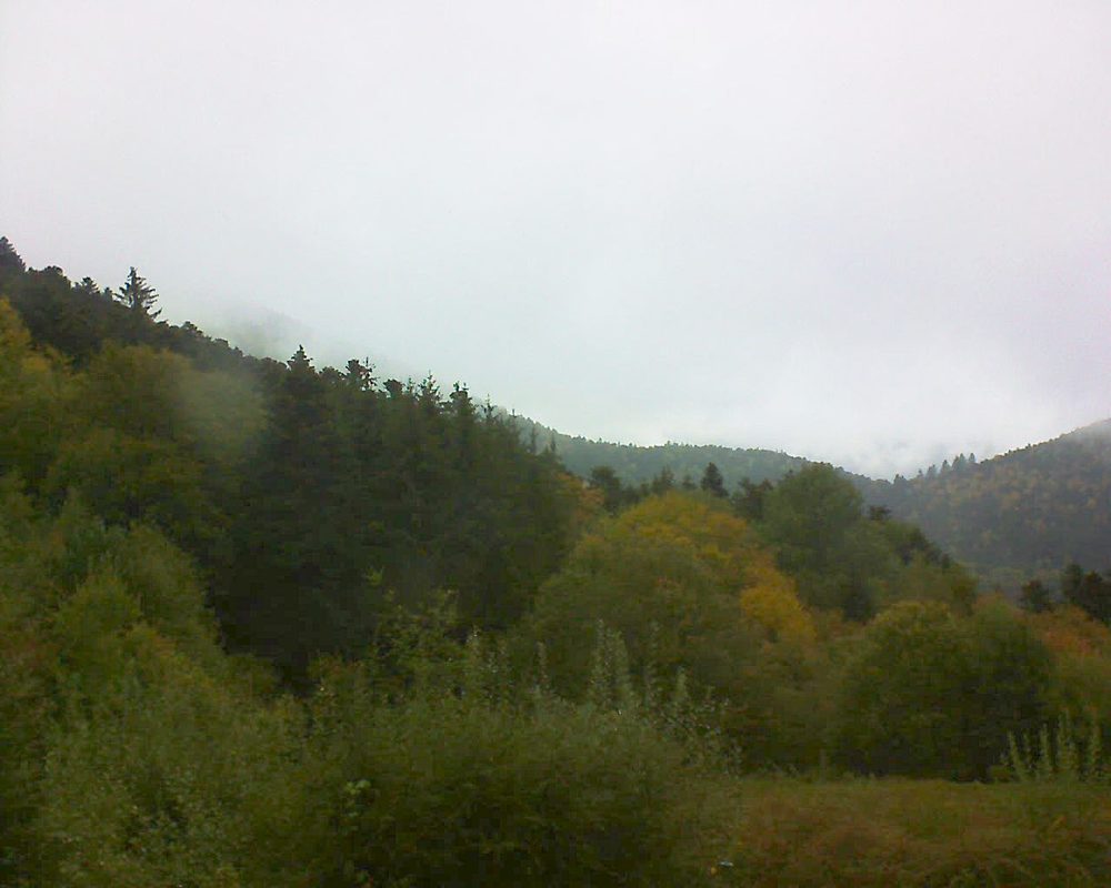 Le petit ballon vu depuis le Domaine Langmatt à Murbach le 15.10.2020 à 12:00 Le petit ballon (Alsace, Vosges) le 15.10.2020 à 12:00