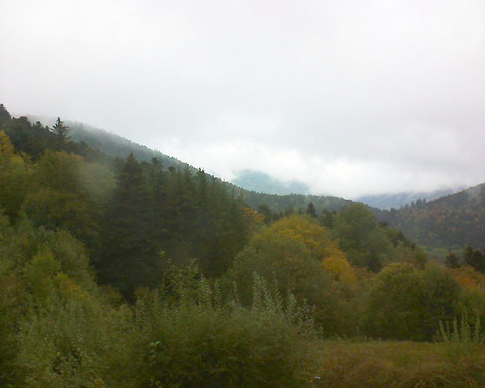 Le petit ballon vu depuis le Domaine Langmatt à Murbach le 16.10.2020 à 11:30 Le petit ballon (Alsace, Vosges) le 16.10.2020 à 11:30