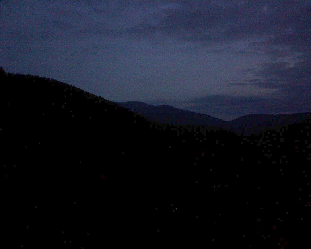 Le petit ballon vu depuis le Domaine Langmatt à Murbach le 18.10.2020 à 07:30 Le petit ballon (Alsace, Vosges) le 18.10.2020 à 07:30