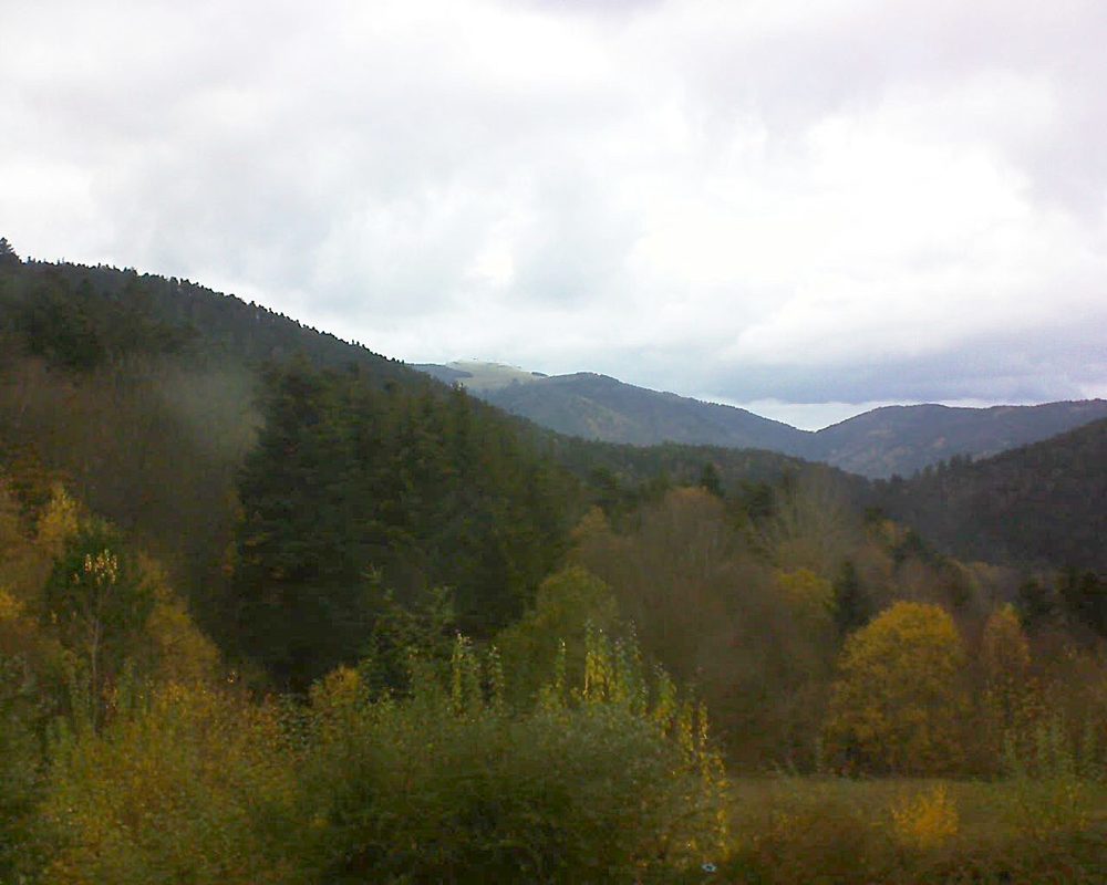 Le petit ballon vu depuis le Domaine Langmatt à Murbach le 20.11.2020 à 14:30 Le petit ballon (Alsace, Vosges) le 20.11.2020 à 14:30