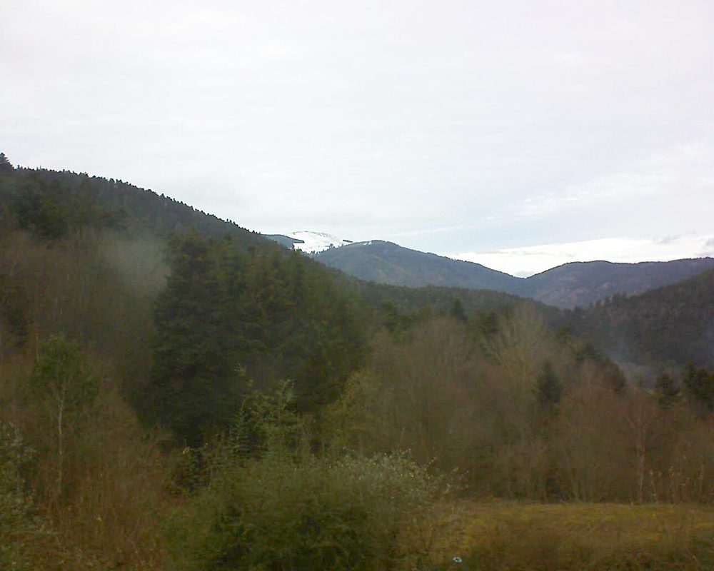 Le petit ballon vu depuis le Domaine Langmatt à Murbach le 13.12.2020 à 14:30 Le petit ballon (Alsace, Vosges) le 13.12.2020 à 14:30