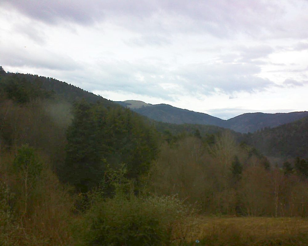 Le petit ballon vu depuis le Domaine Langmatt à Murbach le 19.12.2020 à 14:30 Le petit ballon (Alsace, Vosges) le 19.12.2020 à 14:30