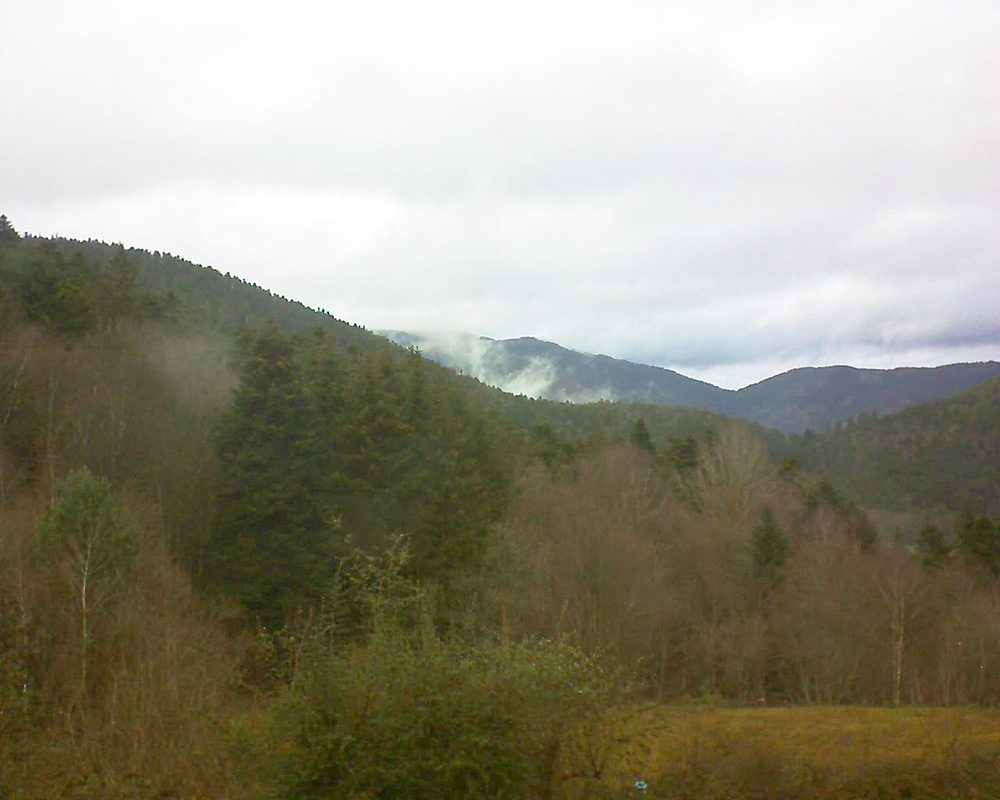 Le petit ballon vu depuis le Domaine Langmatt à Murbach le 20.12.2020 à 13:30 Le petit ballon (Alsace, Vosges) le 20.12.2020 à 13:30