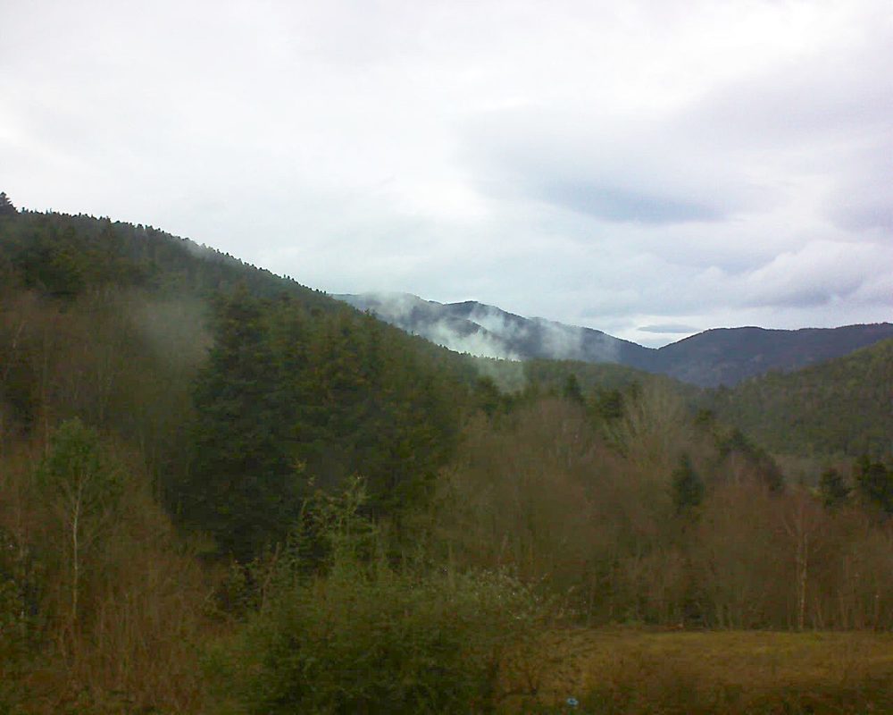 Le petit ballon vu depuis le Domaine Langmatt à Murbach le 20.12.2020 à 14:15 Le petit ballon (Alsace, Vosges) le 20.12.2020 à 14:15