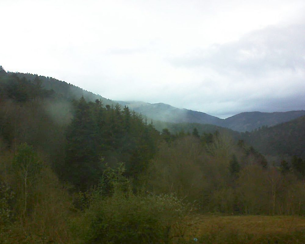Le petit ballon vu depuis le Domaine Langmatt à Murbach le 20.12.2020 à 15:30 Le petit ballon (Alsace, Vosges) le 20.12.2020 à 15:30