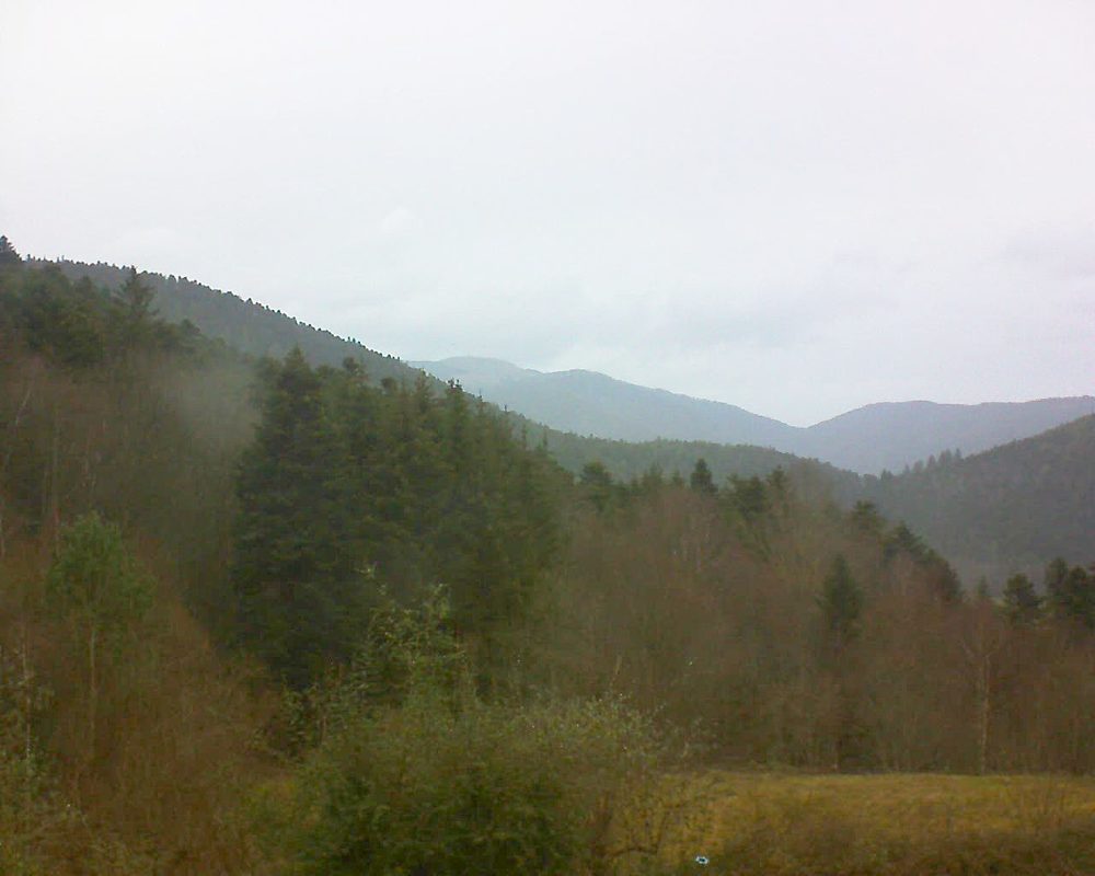 Le petit ballon vu depuis le Domaine Langmatt à Murbach le 23.12.2020 à 14:30 Le petit ballon (Alsace, Vosges) le 23.12.2020 à 14:30