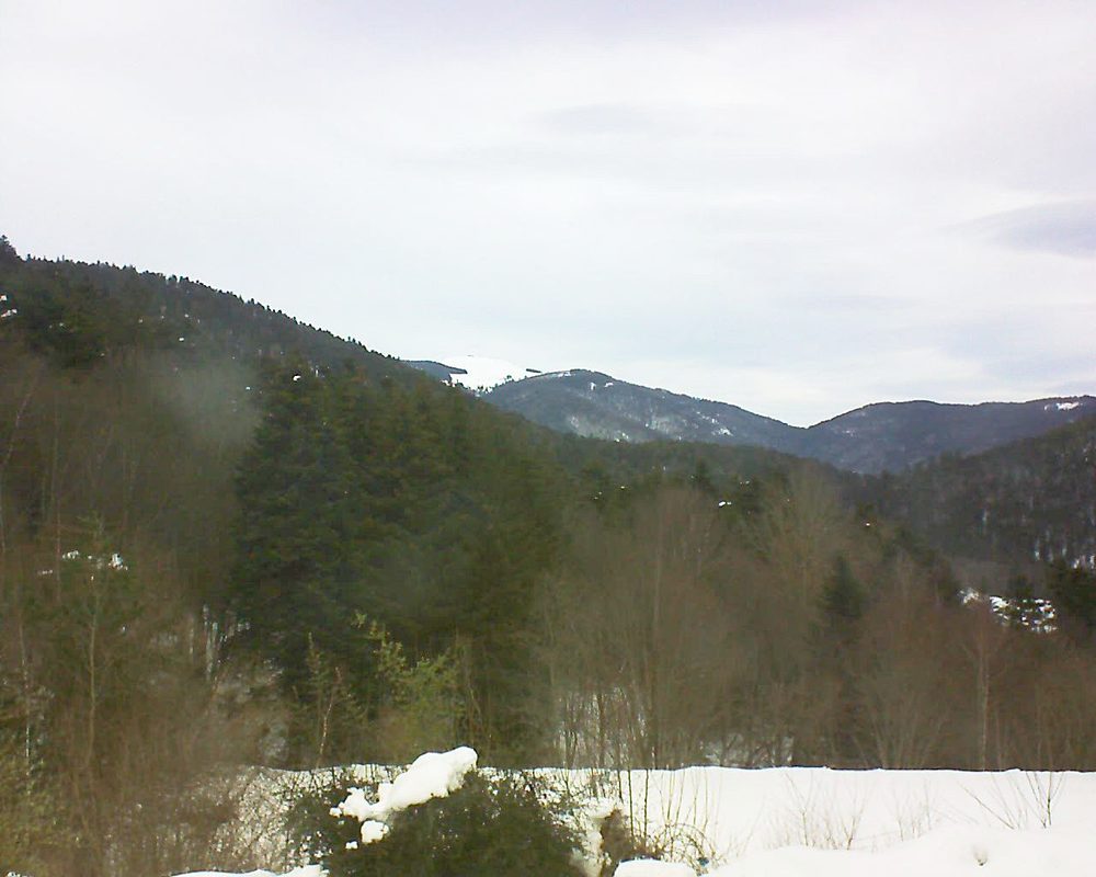 Le petit ballon vu depuis le Domaine Langmatt à Murbach le 20.01.2021 à 10:30 Le petit ballon (Alsace, Vosges) le 20.01.2021 à 10:30