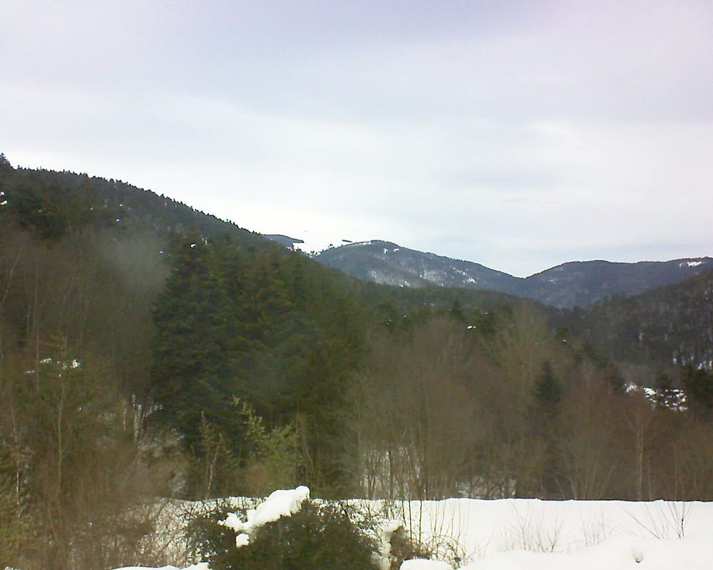 Le petit ballon vu depuis le Domaine Langmatt à Murbach le 20.01.2021 à 11:15 Le petit ballon (Alsace, Vosges) le 20.01.2021 à 11:15